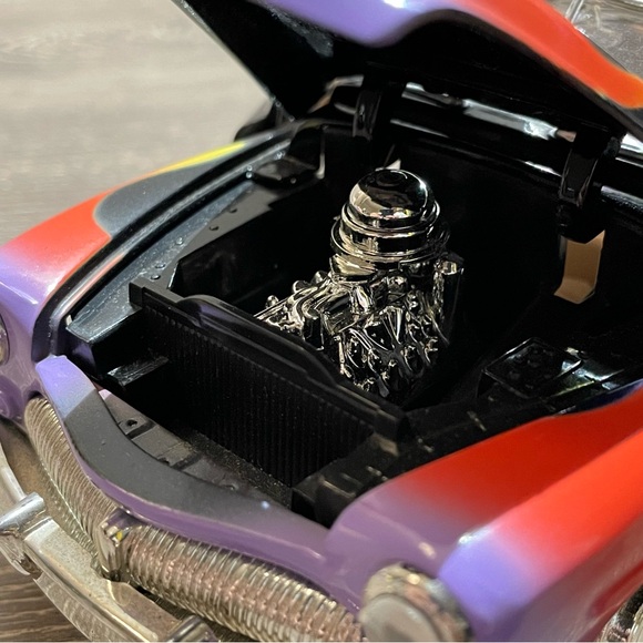 MOTOR MAX 1949 Mercury Coupe Hot Rod Flames Diecast Model Car 1/24 Scale - Picture 2 of 12